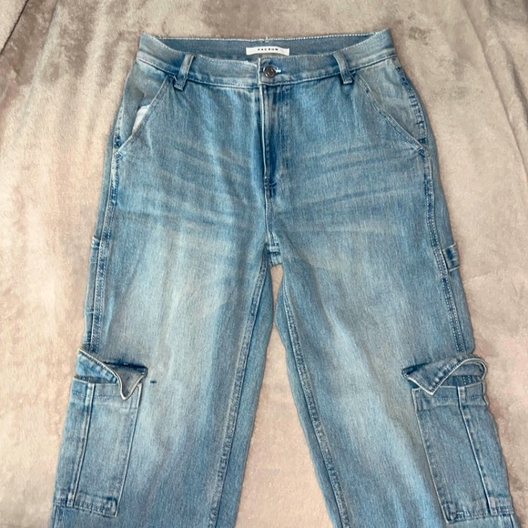 They are size 24 the brand is pacsun they’re in great condition I wore them once - Picture 1 of 4